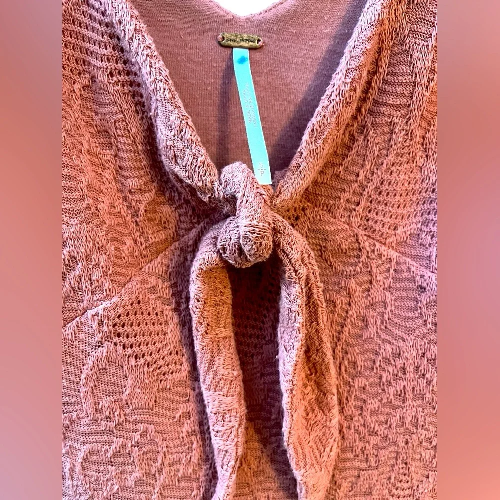 Hostess Pick 🥳💥 Chic Rust Textured Long Sleeve Dress by Free People